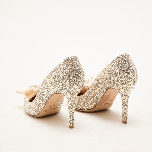 💎 Jimmy Choo Cinderella Gold Alia Heels 💎 - Picture 4 of 10